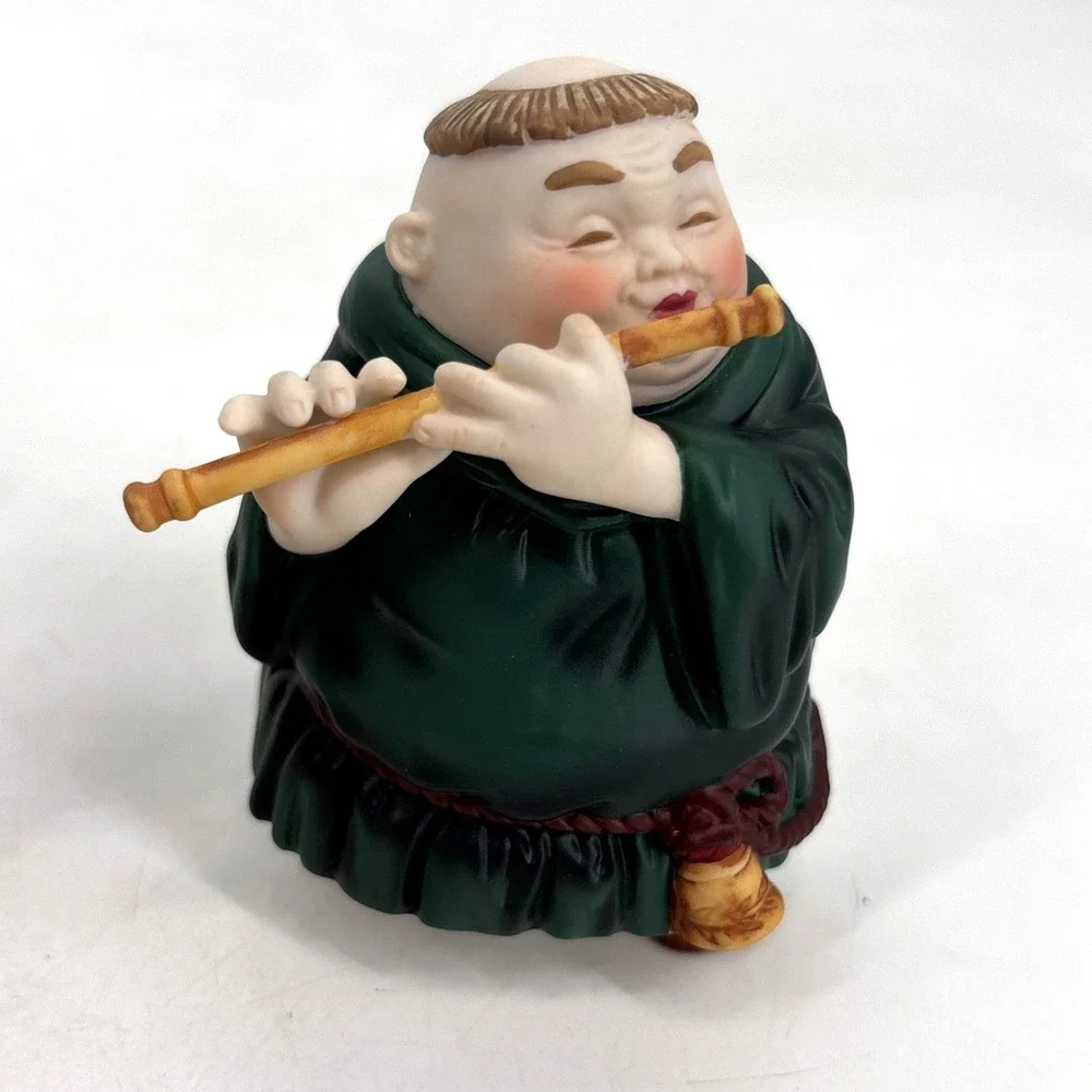 VTG Merry Makers MONKS Music Band Figures DEPT 56 MUSICAL Lof Of 6 in Boxes